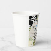 聖い牛それは双子の赤ちゃんシャワー紙カップ。 紙コップ (右)