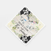 聖い牛それは双子の赤ちゃんシャワー紙ナプキン。 スタンダードランチョンナプキン (角)