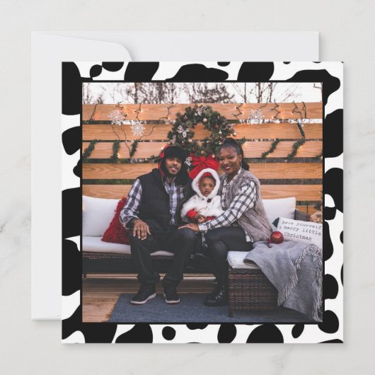 聖い牛のクリスマスフォトコウィドパターン (裏面)