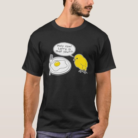 聖い牛のラリーは、あなたのパパ冗談 Tシャツ (正面)