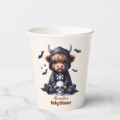 聖い牛の小さなブハロウィーンベビーシャワー 紙コップ (裏面)