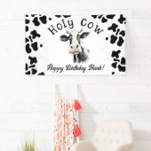 聖い牛の最初の誕生日の水色 横断幕 (インサイチュ)