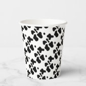 聖い牛の最初の誕生日の水色 紙コップ (裏面)