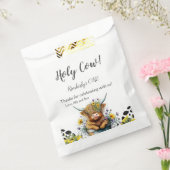 聖い牛の最初の誕生日、ハイランド牛、ありがとう フェイバーバッグ (封をした状態)