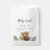 聖い牛の最初の誕生日、ハイランド牛、ありがとう フェイバーバッグ (正面)