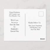 聖い牛の最初の誕生日、日付を保存 ポストカード (裏面)