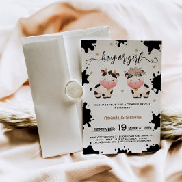 聖い牛の水の色の男の子の女の子の性を明かす 招待状