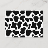 聖い牛の水色おむつラッフル エンクロージャーカード (裏面)