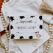 聖い牛の水色おむつラッフル エンクロージャーカード