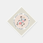 聖い牛の男女兼用ミニマル乳房 スタンダードカクテルナプキン (角)