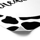 聖い牛の誕生日パーティートルサイン ポスター (角)