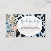 聖い牛の赤ちゃんシャワー本ベビー要求エンクロス エンクロージャーカード (正面)