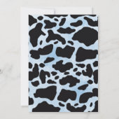 聖い牛の赤ちゃんシャワー男の子ゲームカウボーホパンパスグラ 招待状 (裏面)