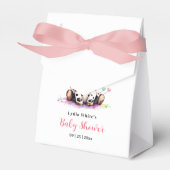 聖い牛の赤ちゃんシャワー、ミニマリスト女の子の赤ちゃんシャワー フェイバーボックス (正面サイド)