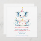 聖い牛ボホグリーンリーハイランドカウハイランドカウー1歳の誕生日I サンキューカード (正面/裏面)