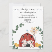 聖い牛、私たちは双子の赤ちゃんシャワーを持っている