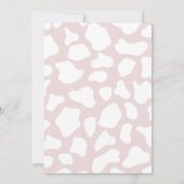 聖い牛i'mワンカウガール1歳の誕生日招待状 招待状 (裏面)