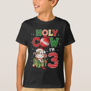 聖い牛I'm 3誕生日少年3番目の牛のファーム動物C Tシャツ