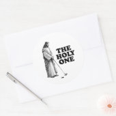 聖おもしろいなるイエスをゴルフで ラウンドシール (封筒)