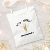 聖おもしろいカノリをテーマイタリアンにしたカスタムメッセージ フェイバーバッグ (クリップ留めされた状態)