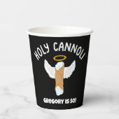 聖おもしろいカノリをテーマイタリアンにしたパーティー 紙コップ (裏面)