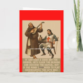 聖おもしろいジョージの日 カード (裏面)