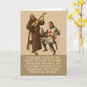 聖おもしろいジョージの日 カード (黄色い花)