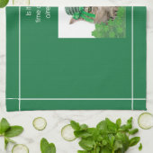 聖おもしろいパトリックの日の猫 キッチンタオル (折り畳み)