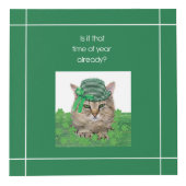 聖おもしろいパトリックの日の猫 フォトキューブ (右)