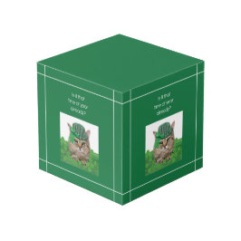 聖おもしろいパトリックの日の猫 フォトキューブ