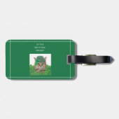 聖おもしろいパトリックの日の猫 ラゲッジタグ (裏面横)