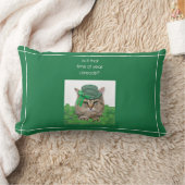 聖おもしろいパトリックの日の猫 ランバークッション (ブランケット)