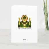 聖おもしろいパトリックの日札 カード (裏面)