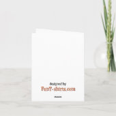 聖おもしろいパトリックの日札 カード (裏面)