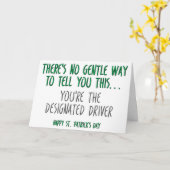 聖おもしろいパトリックの日 カード (黄色い花)