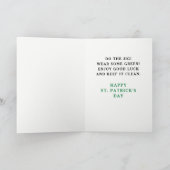 聖おもしろいパトリックの日 カード (内部)