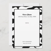 聖おもしろい牛バースデーパーティー招待状 招待状 (裏面)