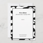 聖おもしろい牛50歳の誕生日パーティー招待状 招待状 (裏面)