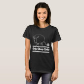 聖おもしろい羊の玉 Tシャツ (正面フル)
