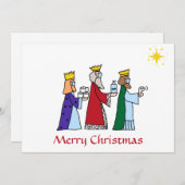 聖おもしろい降誕祭お目出とう シーズンカード (正面/裏面)