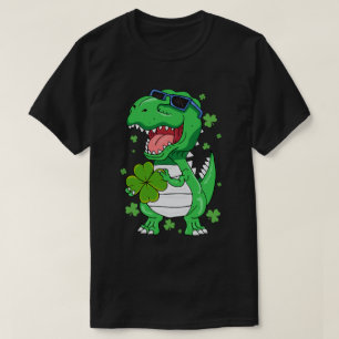 聖おもしろいPaTレックスデイ恐竜St patricks day少年 Tシャツ