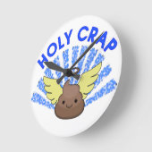 聖なるたわごと ラウンド壁時計 (傾斜)