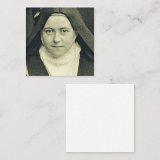 聖なるイエスと聖なる顔の聖人 スクエア名刺 (正面/裏面)