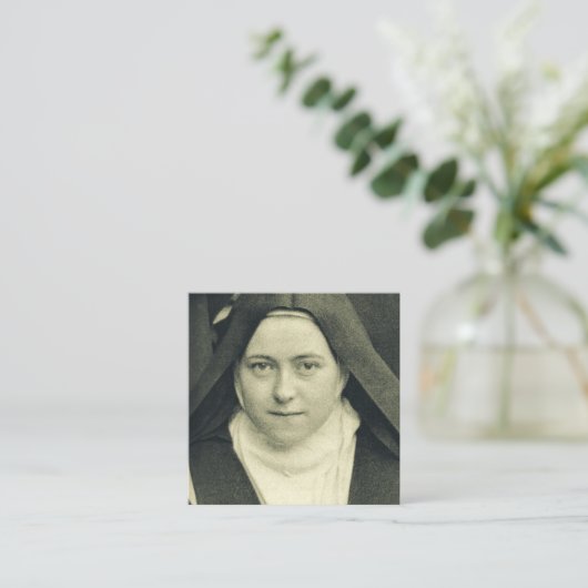 聖なるイエスと聖なる顔の聖人 スクエア名刺 (スタンド正面)