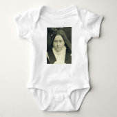 聖なるイエスと聖なる顔の聖人 ベビーボディスーツ (正面)
