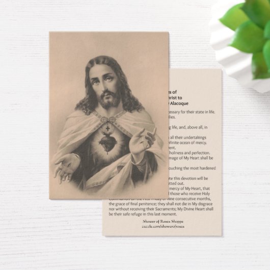 聖なるイエスのハートが聖マーガレット・マリアを約束 (デスク)