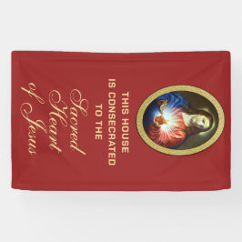 聖なるイエスのハートを聖別する 横断幕