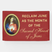 聖なるイエスのハートを聖別する 横断幕 (横)