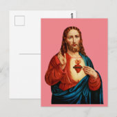 聖なるイエスの心 ポストカード (正面/裏面)