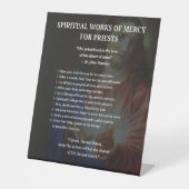 聖なるイエススピリチュアルのハートが司祭のために働く 台座サイン (正面)